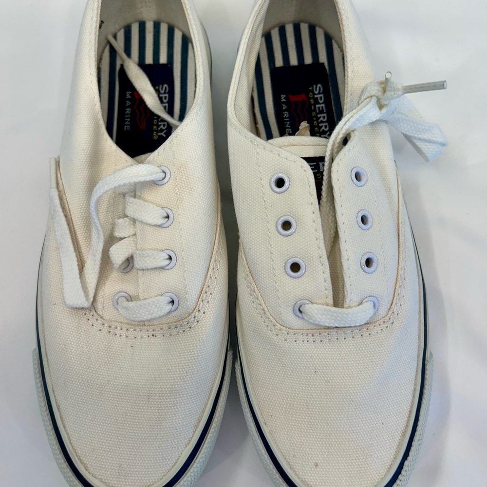 Sperry Men's Top-Sider S10 Striper II CVO Canvas Twill Sneakers, Sz 5.5, NWOB